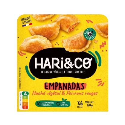 Empanadas haché végétal & poivron rouge 120 gr - Hari&Co