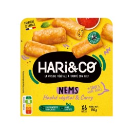 Nems haché végétal & curry 140 gr - Hari&Co