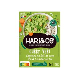 Curry vert aux lentilles vertes 280 gr - Hari&Co