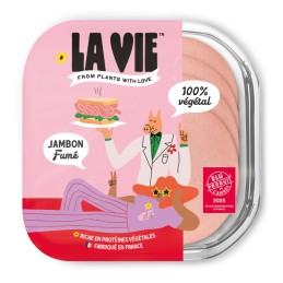 Jambon végétal fumé 120 gr - La Vie