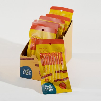 Snacks végétaux, style Chorizo, à base de soja 50 gr - BeanStalk