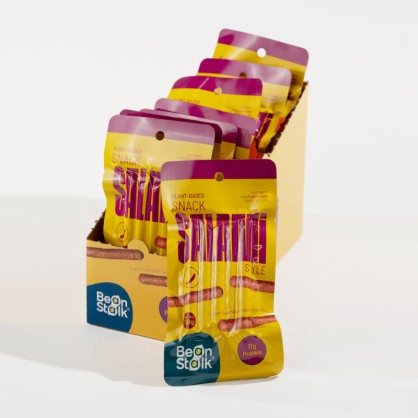 Snacks végétaux, style Salami, à base de soja 50 gr - BeanStalk