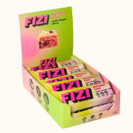Barre Cookie Dough Cerise 45 g - Fizi - vegetalfood