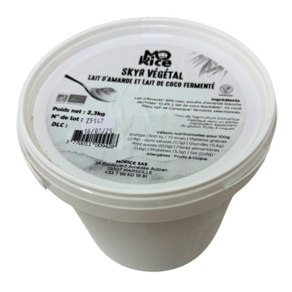 Skyr végétal nature BIO 2.1 kg - Morice - vegetalfood