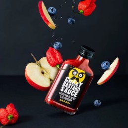 Sauce Piquante Carolina Reaper & Myrtille 100ml - Crazy Bastard Sauce - vegetalfood