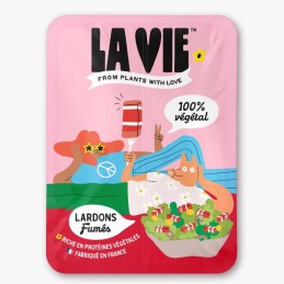 Lardons végétaux goût fumé 150 gr - La Vie
