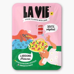 Lardons végétaux goût nature 150 gr - La Vie