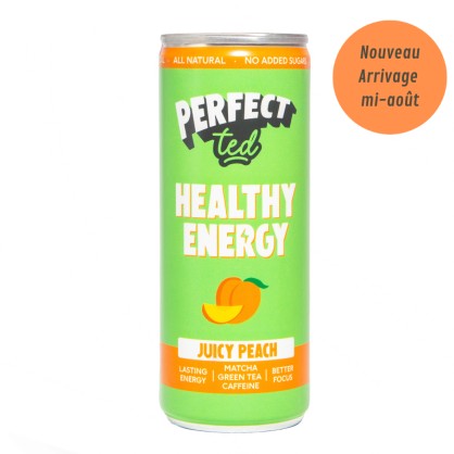 Matcha Energy Drink Pêche 250 ml – PerfectTed - vegetalfood