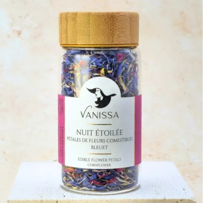 Mélange de pétales de fleurs séchées Nuit étoilée 5 g – Vanissa - vegetalfood