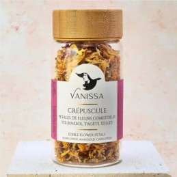 Mélange de pétales de fleurs séchées Crépuscule 5 g – Vanissa - vegetalfood