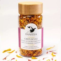 Mélange de pétales de fleurs séchées Crépuscule 10 g – Vanissa - vegetalfood