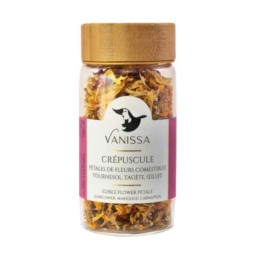 Mélange de pétales de fleurs séchées Crépuscule 5 g – Vanissa - vegetalfood