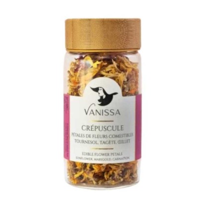 Mélange de pétales de fleurs séchées Crépuscule 5 g – Vanissa - vegetalfood