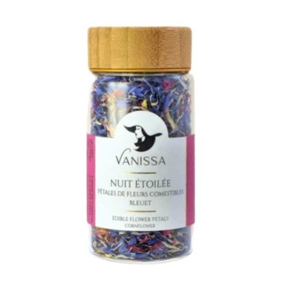 Mélange de pétales de fleurs séchées Nuit étoilée 5 g – Vanissa - vegetalfood