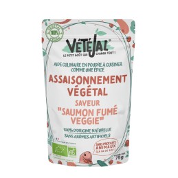 Assaisonnement végétal saveur Saumon fumé veggie 75 g - Vétéjal - vegetalfood