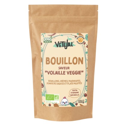 Bouillon de volaille veggie BIO 100 g - Vétéjal - vegetalfood