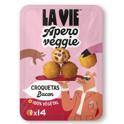 Croquetas au bacon végétal 140 g - La Vie - vegetalfood