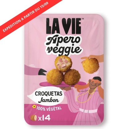Croquetas au jambon végétal 140 g - La Vie - vegetalfood