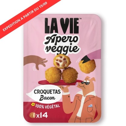 Croquetas au bacon végétal 140 g - La Vie - vegetalfood