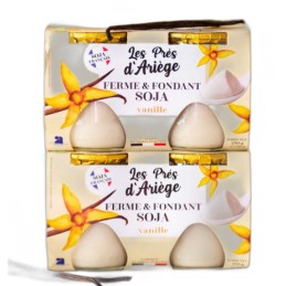 Soja ferme et fondant vanille BIO 2 x 125 g - Les Prés d'Ariège - vegetalfood
