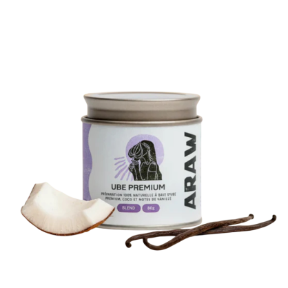 Poudre d'Ube Coco & Vanille 80 g - Araw - vegetalfood