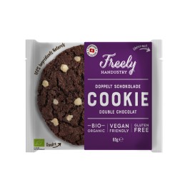 Cookie vegan double chocolat BIO 65g - Freely Handustry - vegetalfood