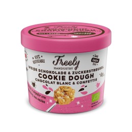 Cookie dough chocolat blanc & confettis BIO 90 g - Freely Handustry - vegetalfood