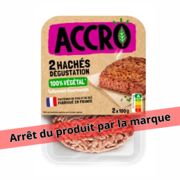Steak haché Dégustation 200 g - Accro - vegetalfood