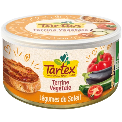 DDM 11/03/2026 - Tartinade Légumes du Soleil 125 gr - Tartex