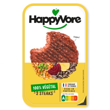Steak haché végétal 200 g - Happyvore