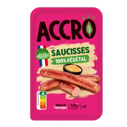 Saucisses végétales 200 g - Accro - vegetalfood