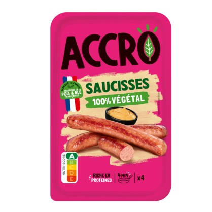 Saucisses végétales 200 g - Accro - vegetalfood