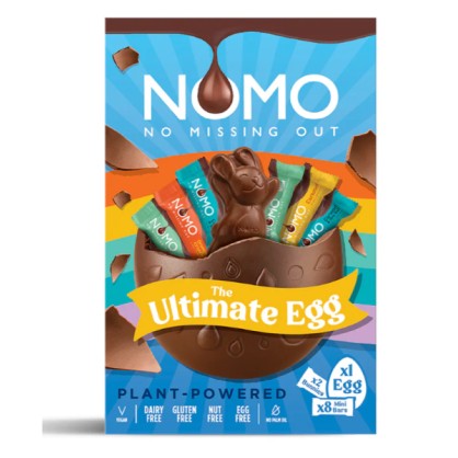 Oeuf de Pâques, lapin et mini barres 405 g Nomo - vegetalfood