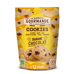 Cookies banane chocolat BIO 150g - La Marmotte Gourmande - vegetalfood