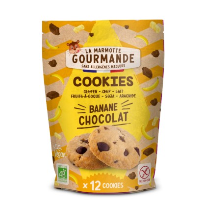 Cookies banane chocolat BIO 150g - La Marmotte Gourmande - vegetalfood