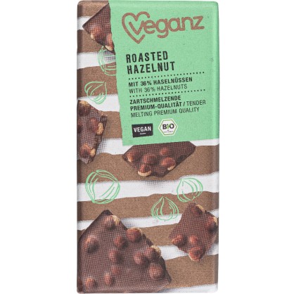 Tablette De Chocolat Aux Noisettes Grillées Bio - Veganz