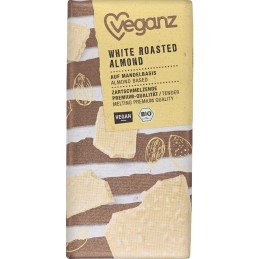 DDM 15/03/25 - Tablette De Chocolat Blanc aux Amandes Grillées Bio - Veganz