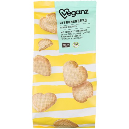 Biscuits Cœurs Bio Citron - Veganz