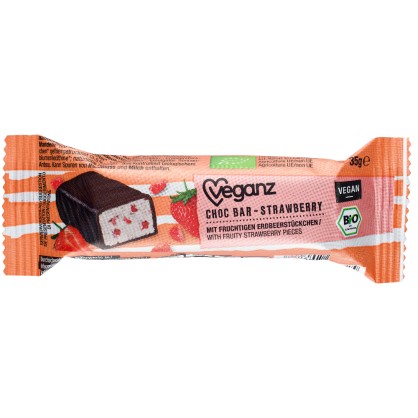 Barre Bio au Chocolat et à la Fraise - Veganz