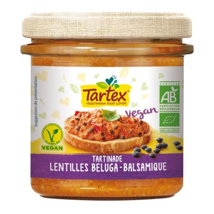 Tartinade Lentilles Beluga Balsamique 140 gr - Tartex