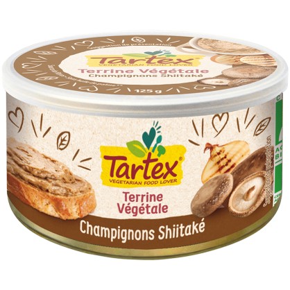 Terrine végétale Champignons Shiitaké 125 gr - Tartex