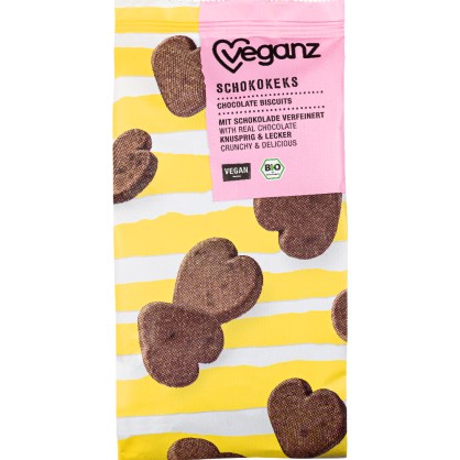 Biscuits Cœurs Bio au Chocolat - Veganz