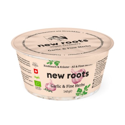 Vromage bio à tartiner Ail et Fines Herbes 140 gr - New Roots