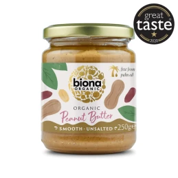Beurre de Cacahuètes - Lisse & Sans sel ajouté 250 gr - Biona Organic