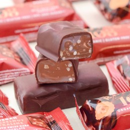 Barre Chocolatée Noisette Praliné BIO 33 gr - Rhythm108