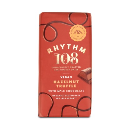 Tablette de Chocolat au lait vegan Noisette Truffle BIO 100 gr - Rhythm108