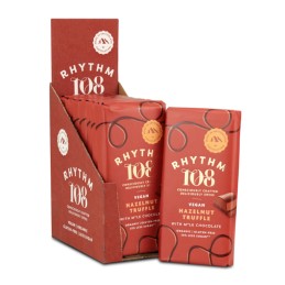Tablette de Chocolat au lait vegan Noisette Truffle BIO 100 gr - Rhythm108
