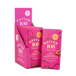 Tablette de Chocolat au lait vegan Beurre d'Amande Grillée BIO 100 gr - Rhythm108