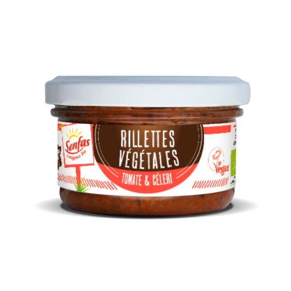 Rillettes végétales Tomate & Céleri Bio 90 gr - Senfas
