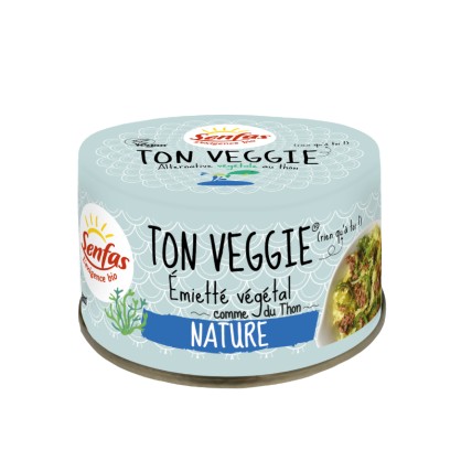 Ton Veggie 120 gr - Emietté végétal bio Nature - Senfas